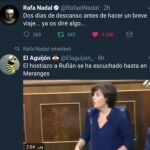 Uno de los 'retuits' que dan fe de que la cuenta de Twitter de Rafa Nadal fue hackeada