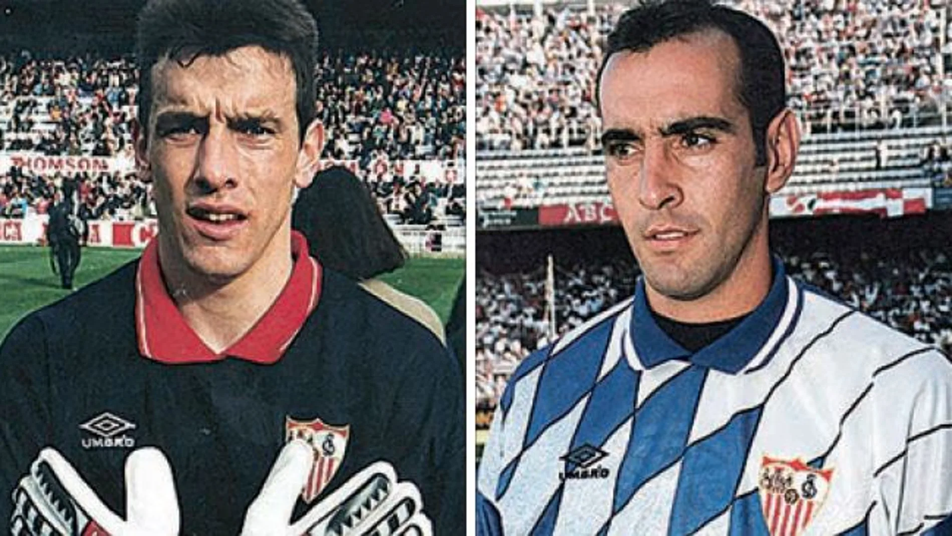 Unzué y Monchi coincidieron como porteros del Sevilla entre 1990 y 1997. El ahora azulgrana fue titular las cinco primeras