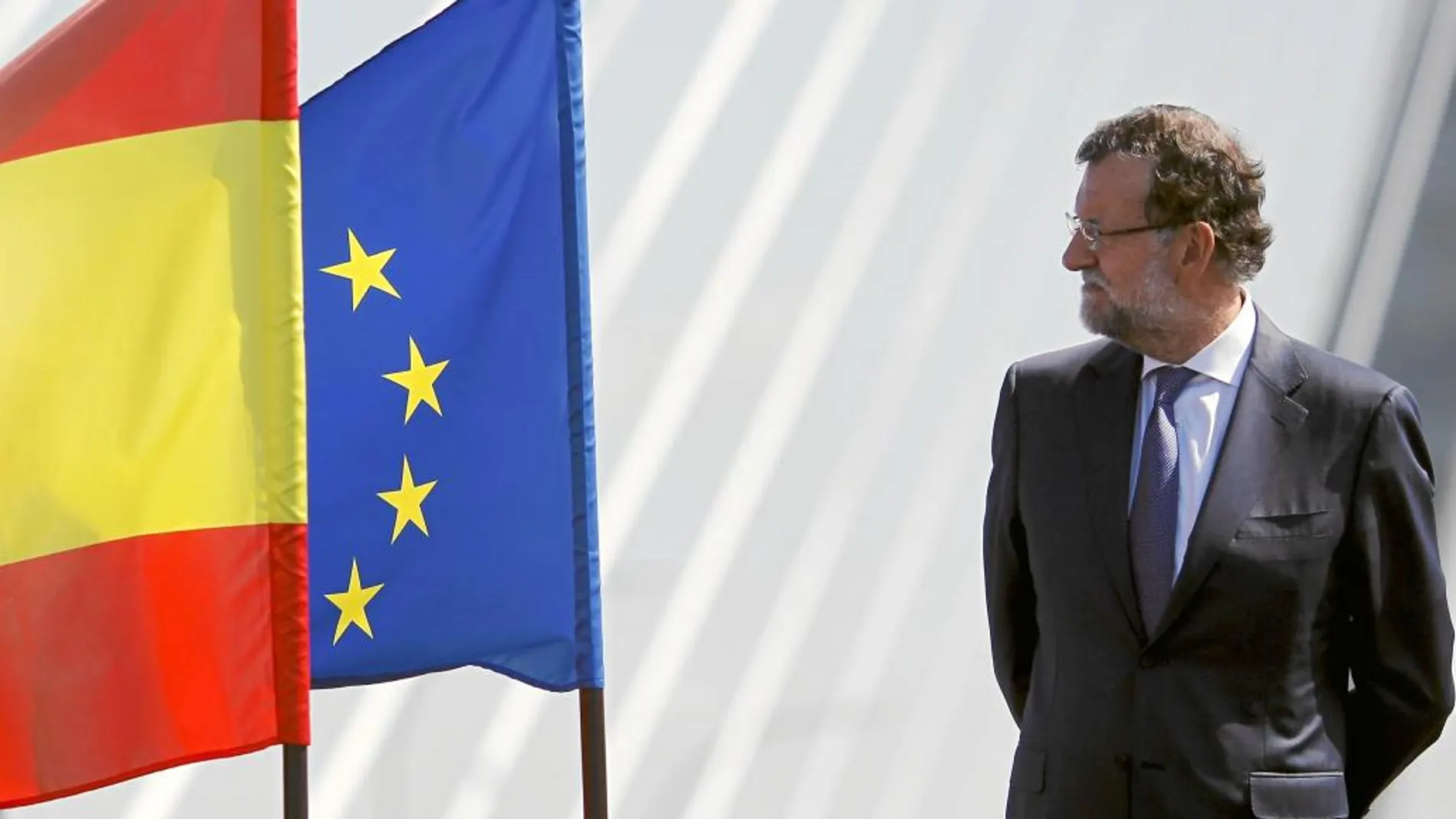 Rajoy, ayer, en la inauguración en Cádiz del nuevo Puente de la Constitución de 1812, del ingeniero Manterola