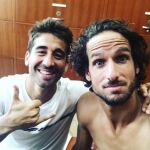 Marc López y Feliciano se hicieron este selfie para celebrar su pase a la final del Abierto de Estados Unidos