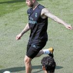 Sergio Ramos durante un entrenamiento