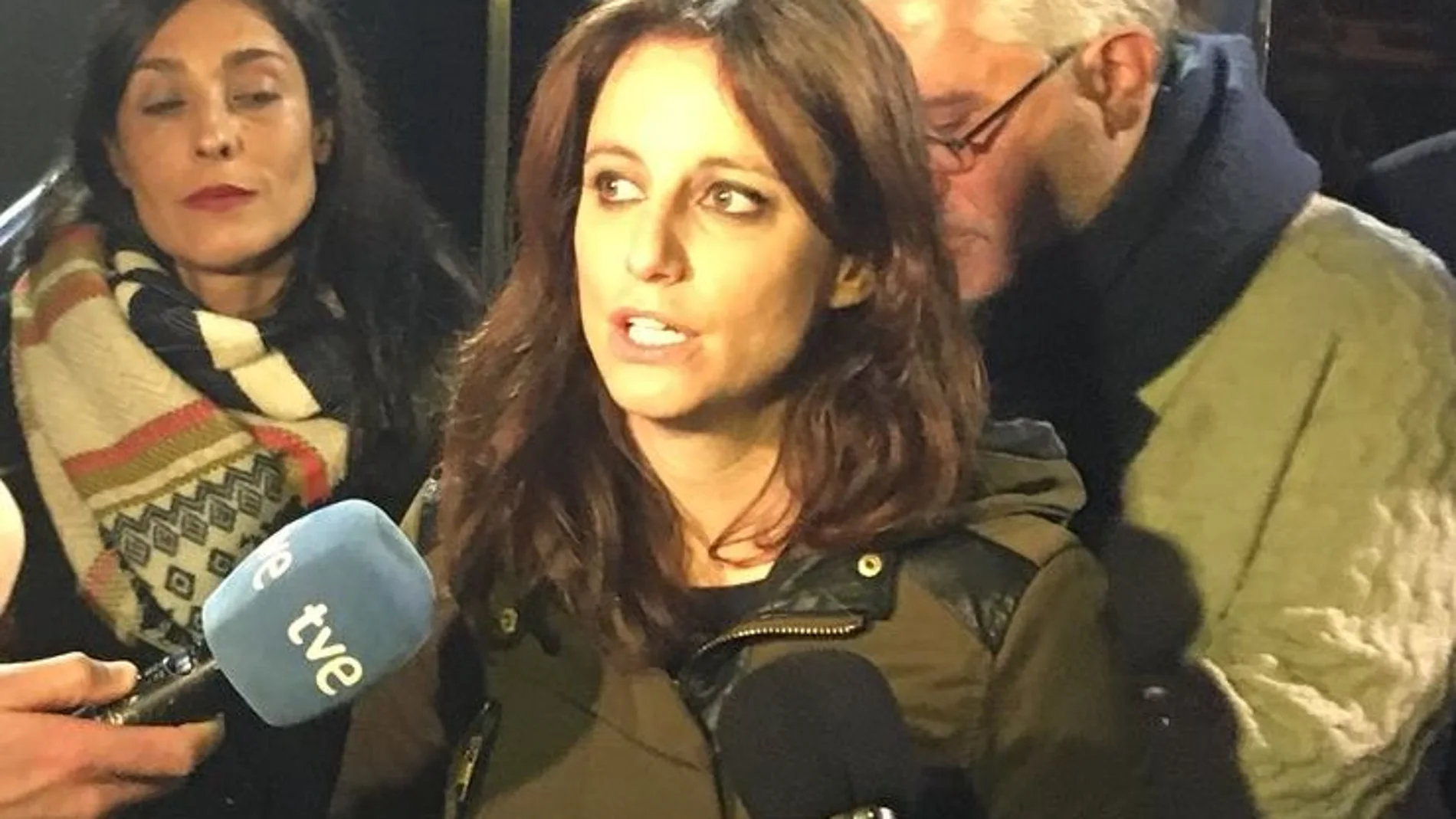 Andrea Levy, en el acto de campaña en San Fost de Campsentelles (Barcelona)