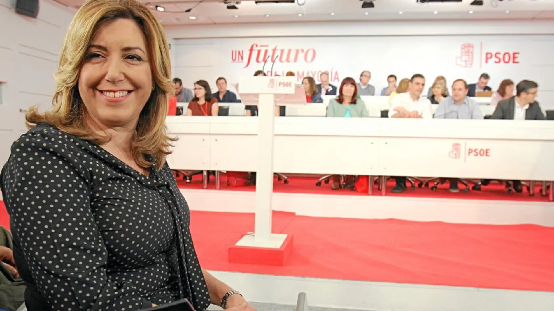 La presidenta de la Junta de Andalucía, Susana Díaz, en el último Comité Federal del PSOE