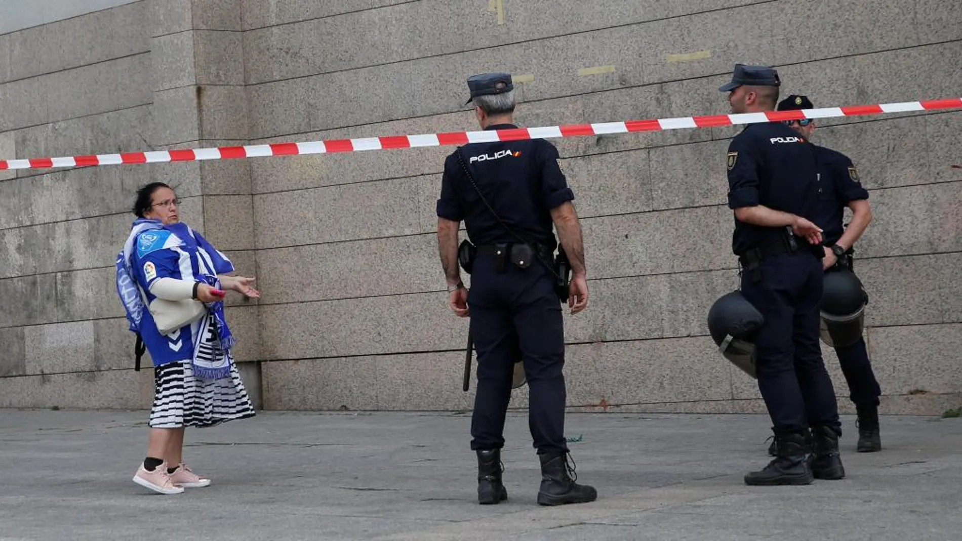 La Policía ha extremado la vigilancia en la final de la Copa del Rey