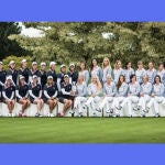 Equipos europeo y norteamericano de la Solheim