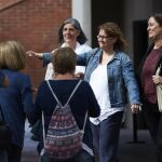 La directora de Servicios de la Vicepresidencia de la Generalitat, Natàlia Garriga, tras quedar en libertad con cargos