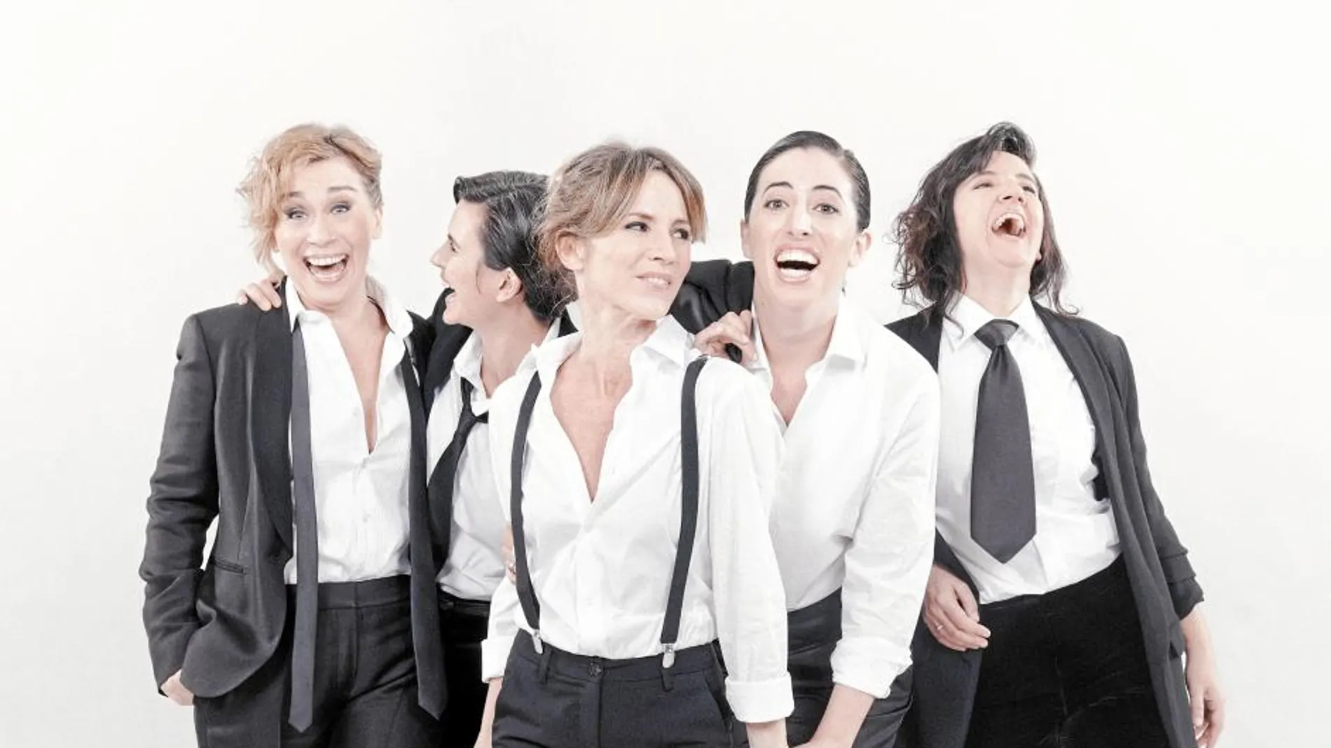 Las actrices protagonistas, Alba Florejachs, Mireia Portas, Agnès Busquets, Anna Barrachina y Glòria Sirvent