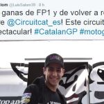 Salom en su último tuit: «Con ganas de FP1 y de volver a rodar en Cataluña»