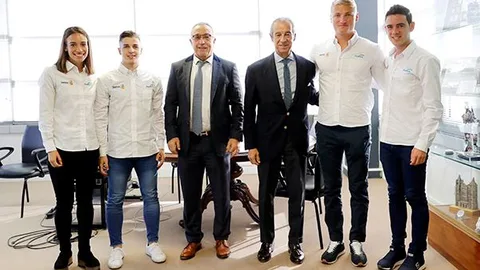 Laura García, Sergio Galán, Alejandro Blanco, Francisco de Bergia, Marcus Cooper y Diego García.