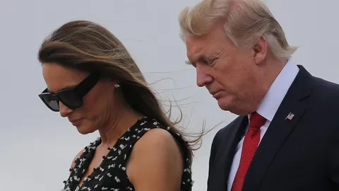 Donald Trump y Melania.