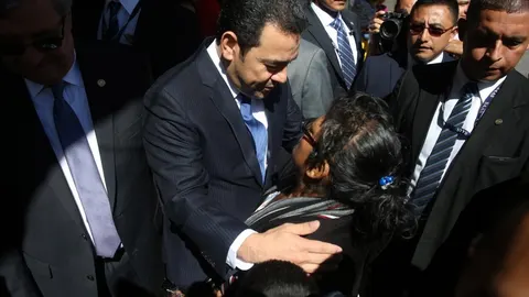 El presidente guatemalteco, Jimmy Morales