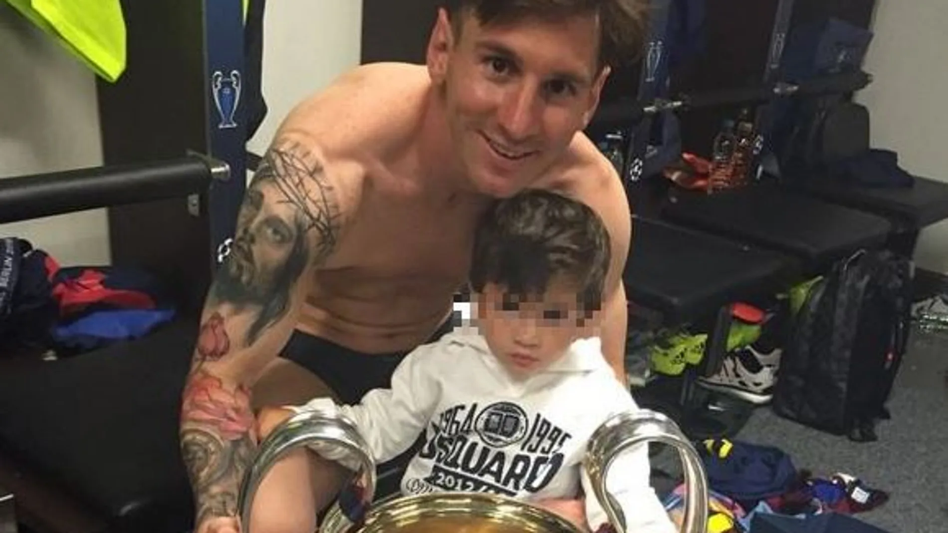 Messi paga el sistema de seguridad del colegio de su hijo Thiago