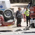 Aparatoso accidente de Jesús Quintero en Huelva