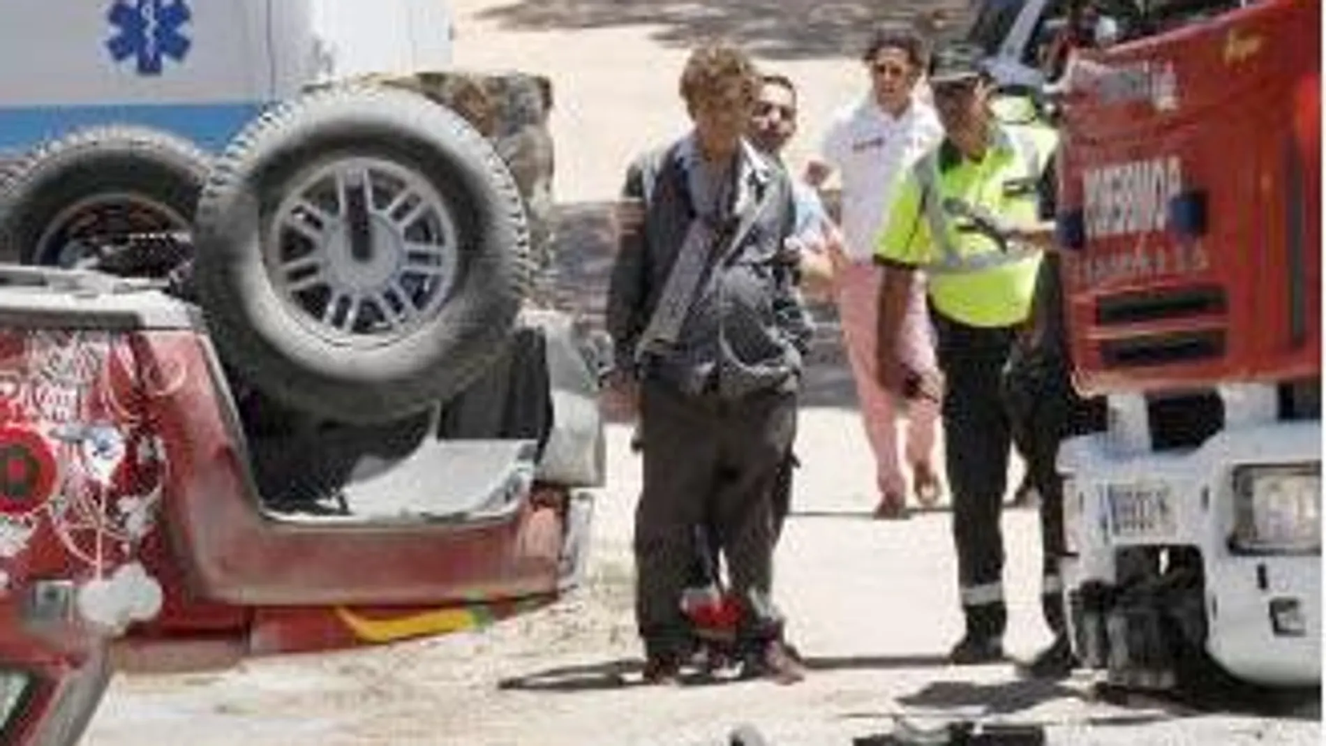 Aparatoso accidente de Jesús Quintero en Huelva