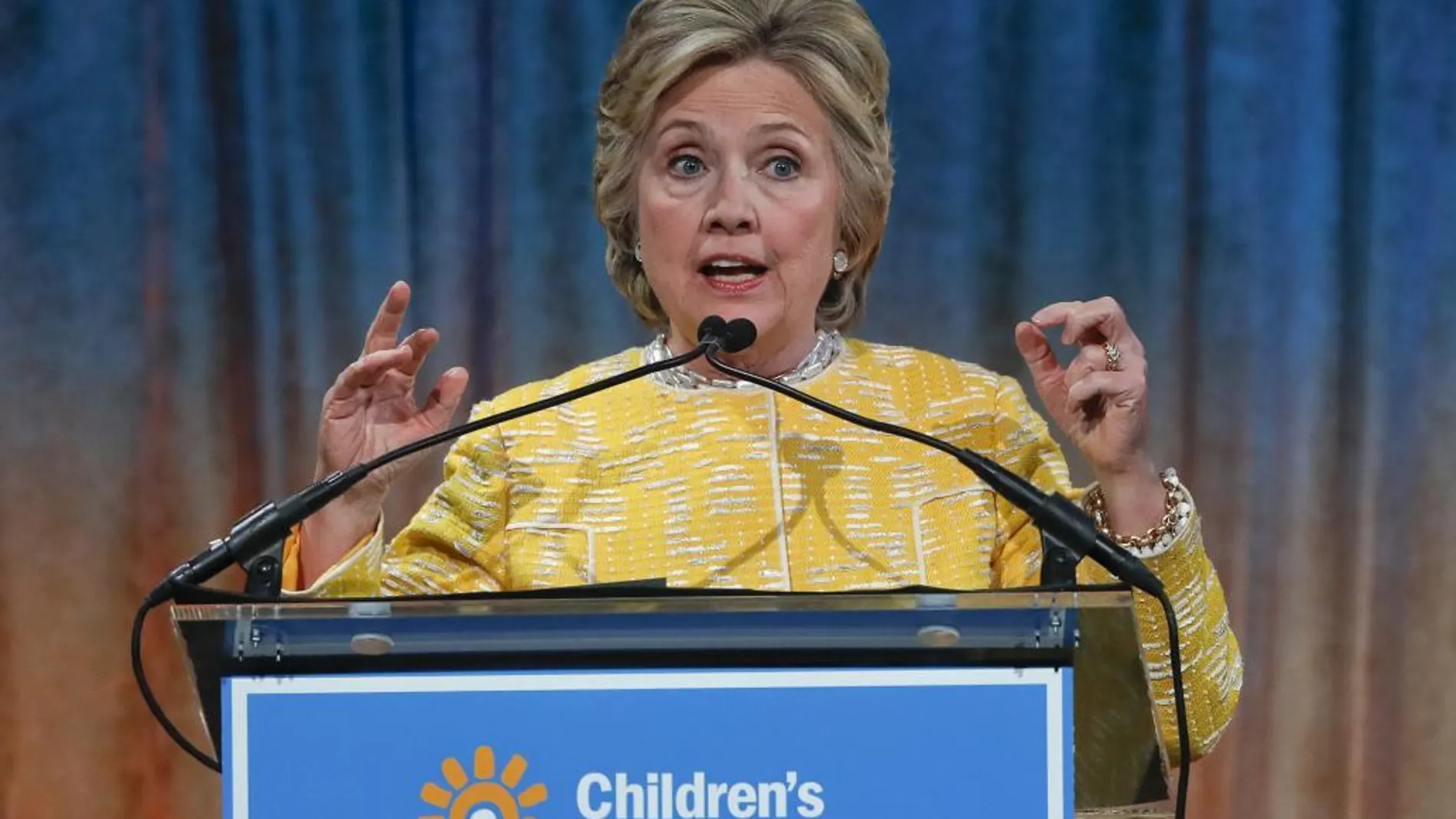 La excandidata presidencial demócrata Hillary Clinton, ayer , en Nueva York