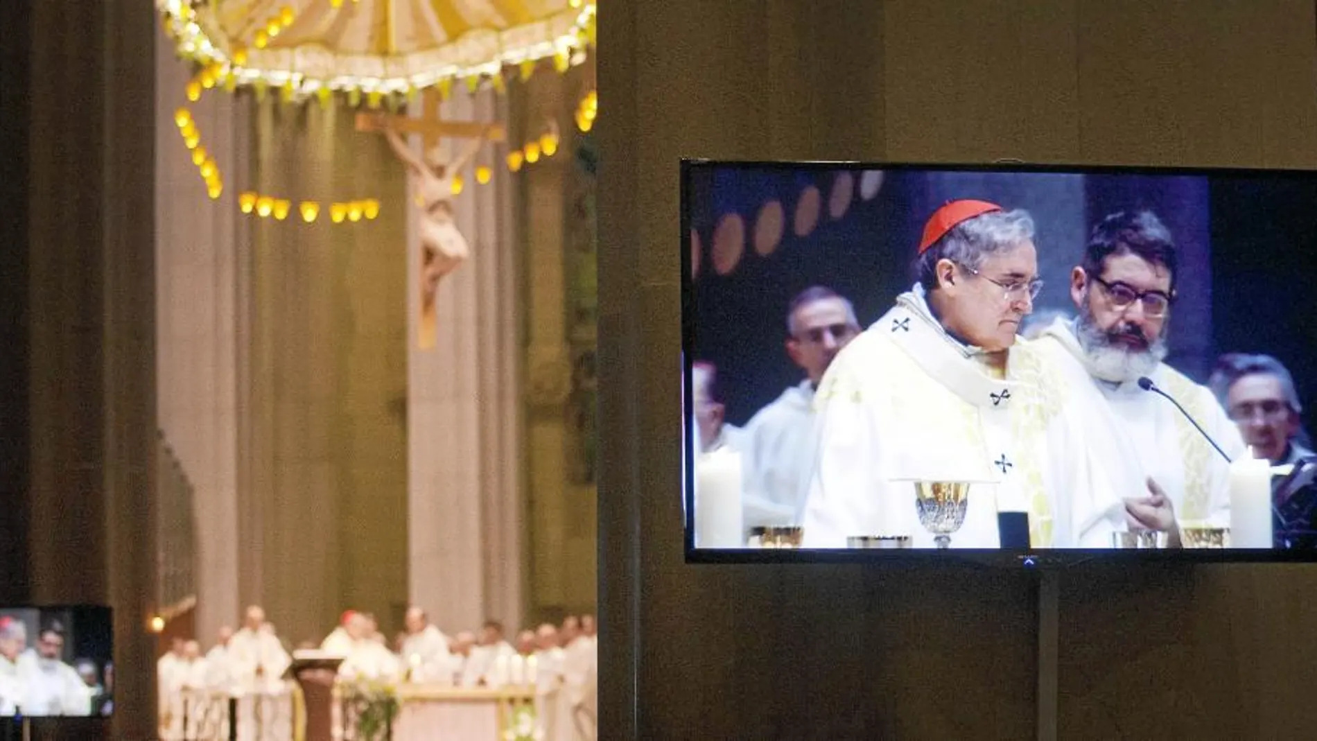 El cardenal arzobispo de Barcelona, Lluís Martínez Sistach