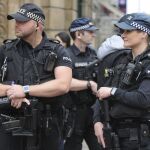 Policía armada, ayer en Manchester
