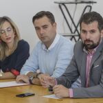 El secretario regional socialista, Luis Tudanca, participa en la Jornada de Política Municipal del PSOE de Burgos