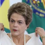 Rousseff, ayer, durante un acto en el Palacio Planalto de Brasilia