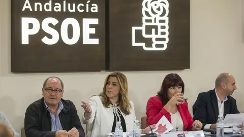 La secretaria general de los socialistas andaluces y presidenta de la Junta, Susana Díaz.