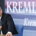 El presidente de Rusia, Vladimir Putin durante su intervención en la conferencia anual de fin de año
