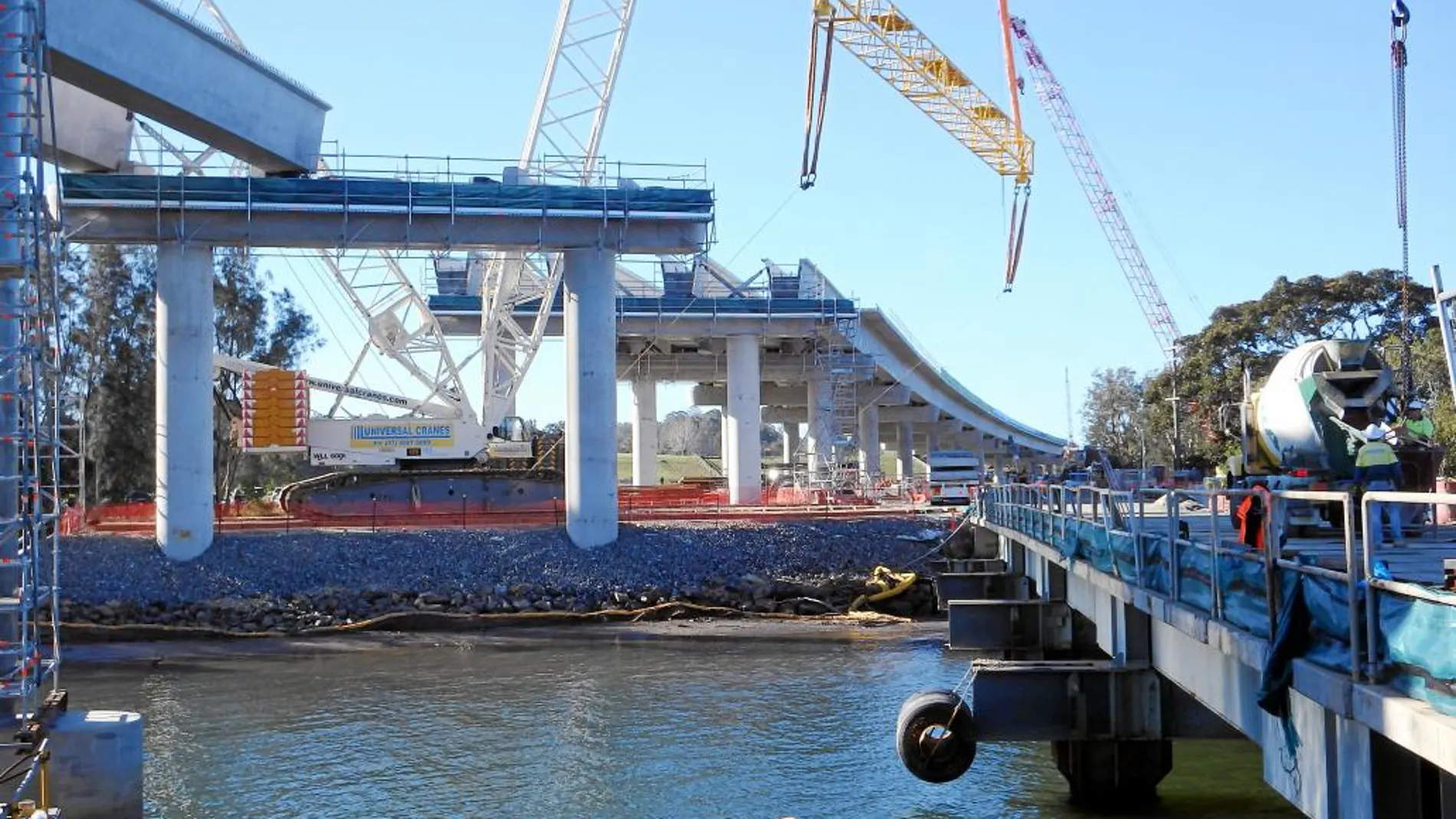 Construcción de la autopista australiana Pacific Highway