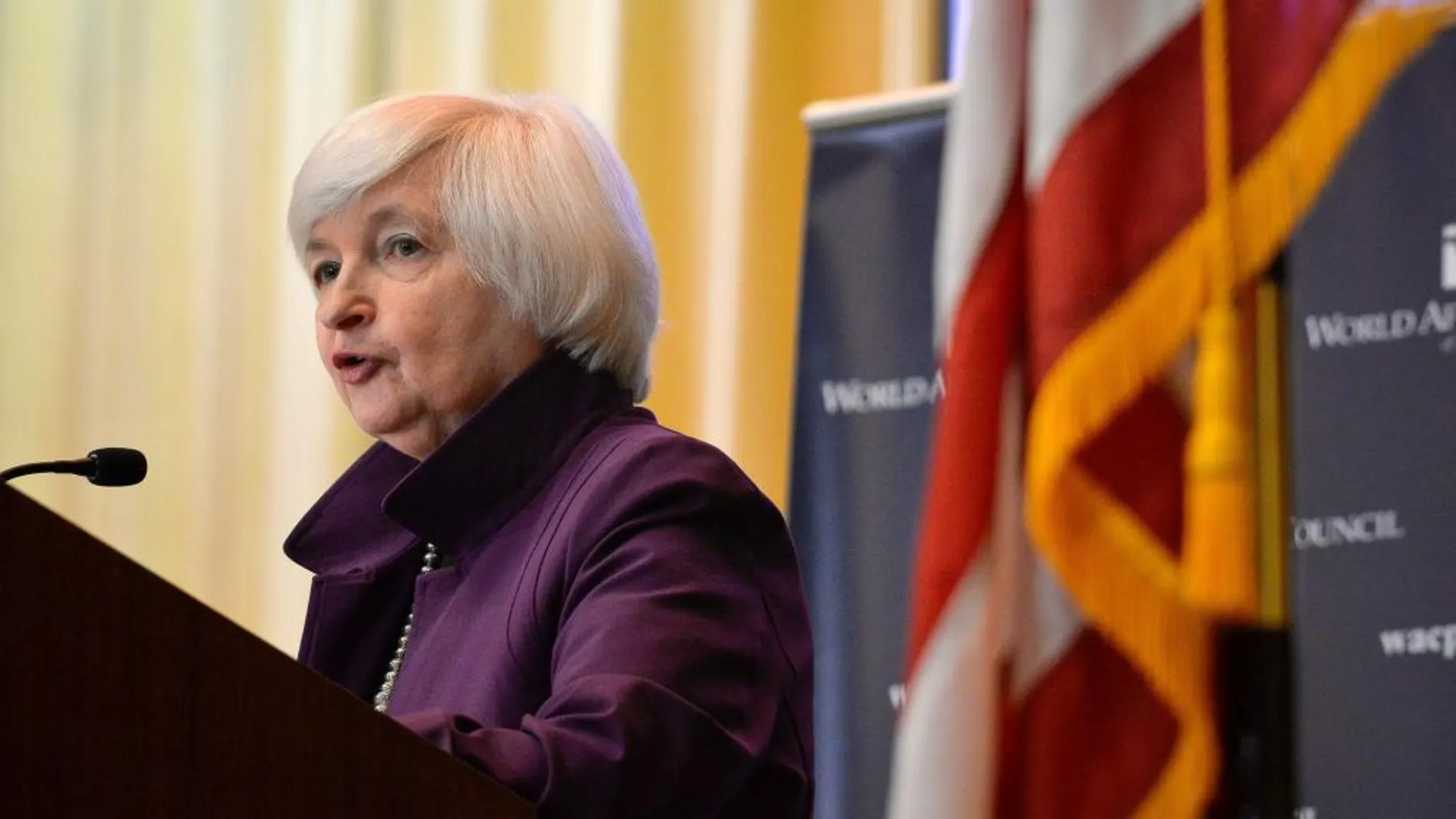 La presidenta de la Reserva Federal estadounidense (Fed), Janet Yellen
