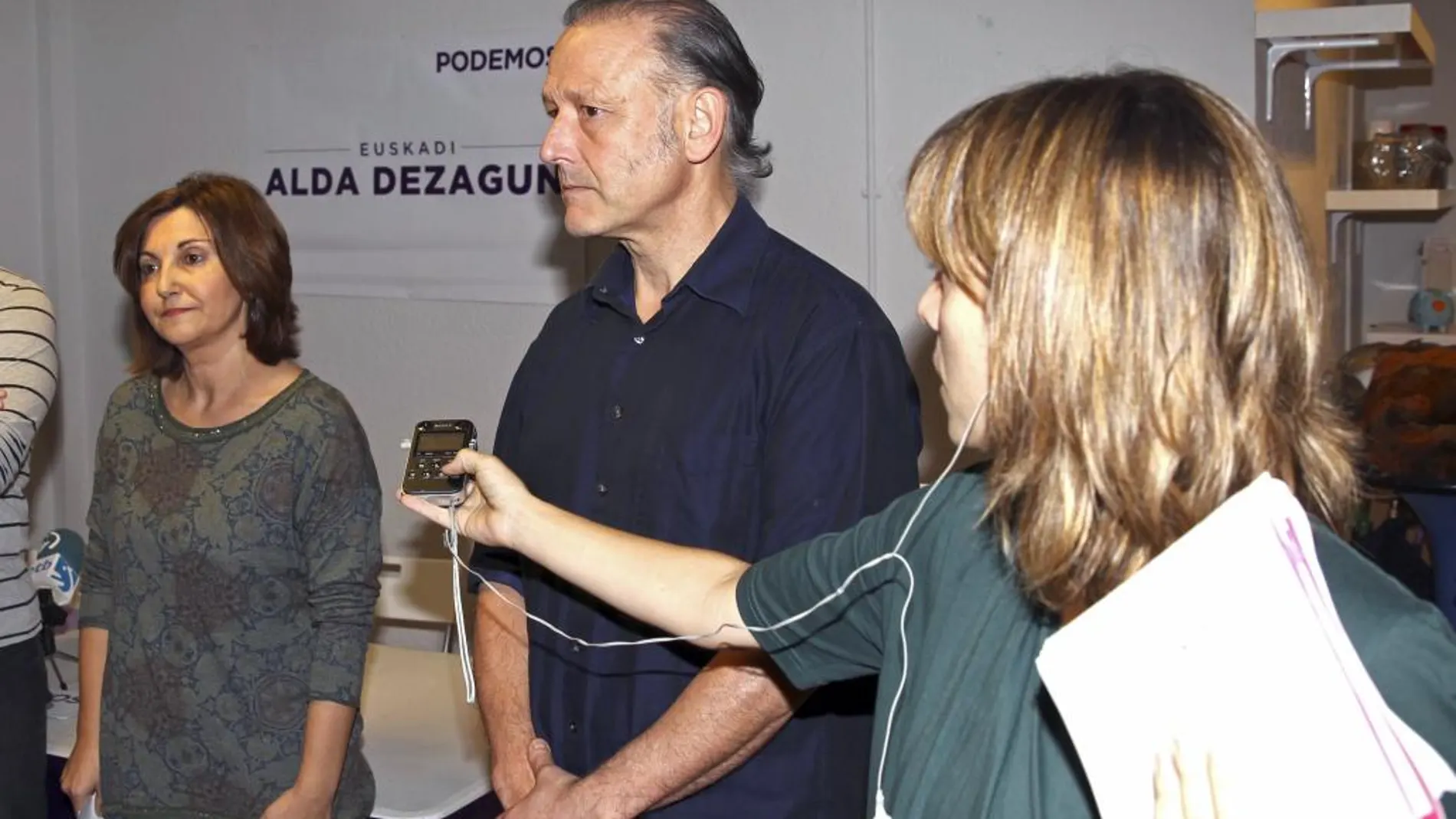 El secretario general de Podemos Euskadi, Roberto Uriarte