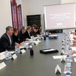 El conseller de Economía, Rafael Climent, ayer durante la reunión del Observatorio de la Industria