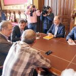 Óscar Puente y Manuel Saravia se reúnen con dirigentes sindicales de CCOO
