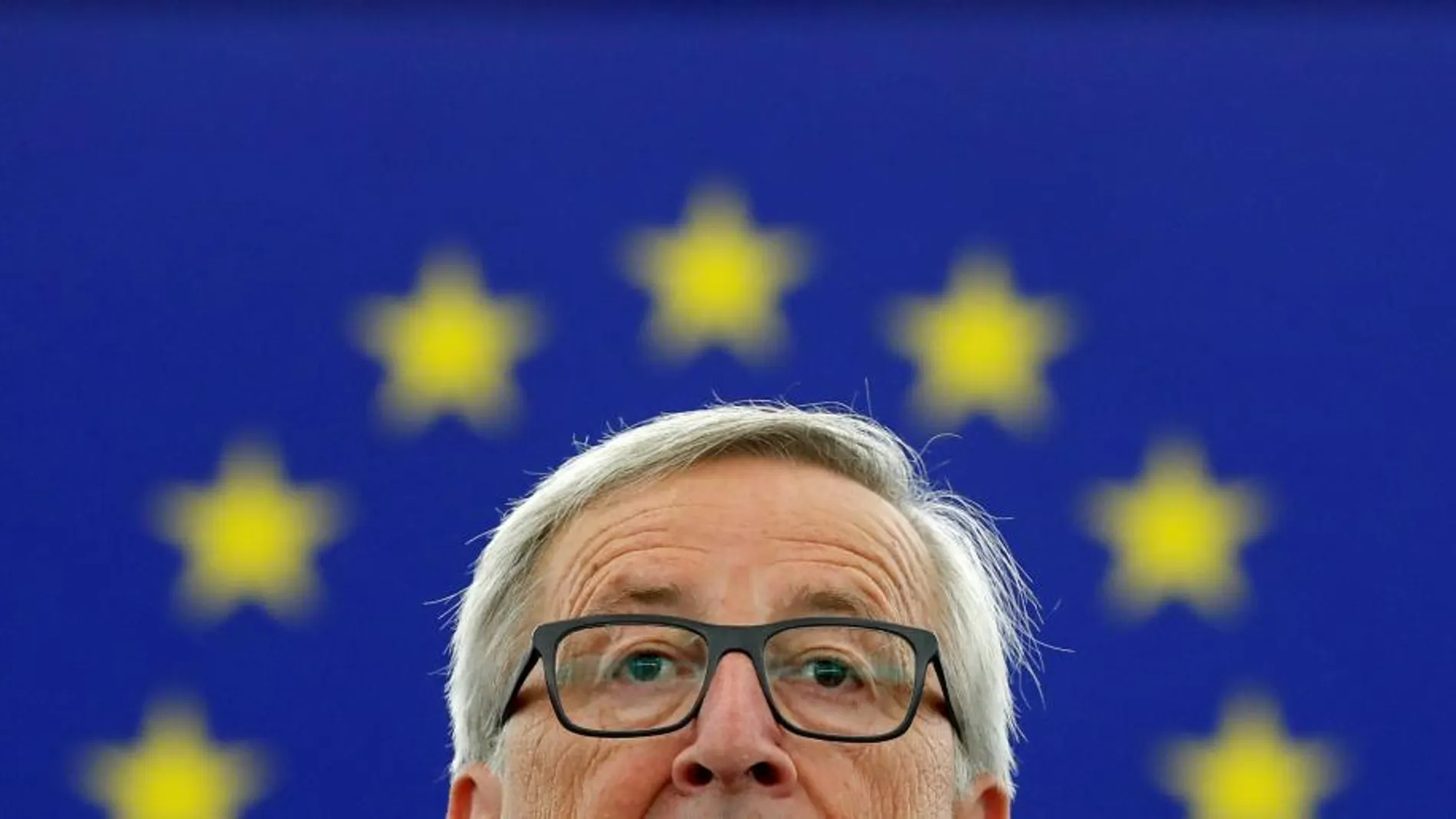 El presidente de la Comisión Europea, Jean Claude Juncker, en Estrasburgo