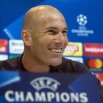 Zinedine Zidane durante la rueda de prensa