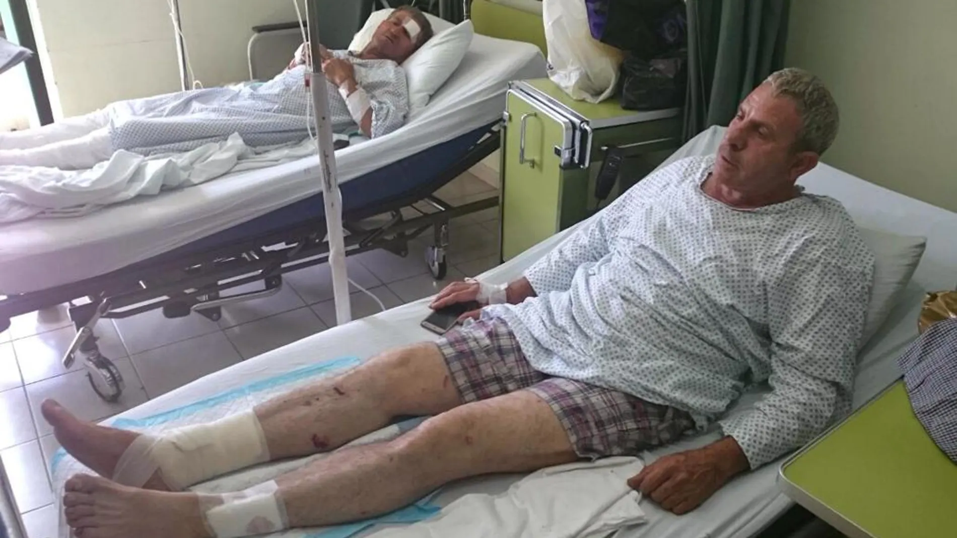 Un libanés herido en un hospital de Qaa, donde tuvo lugar uno de los últimos atentados en Líbano.