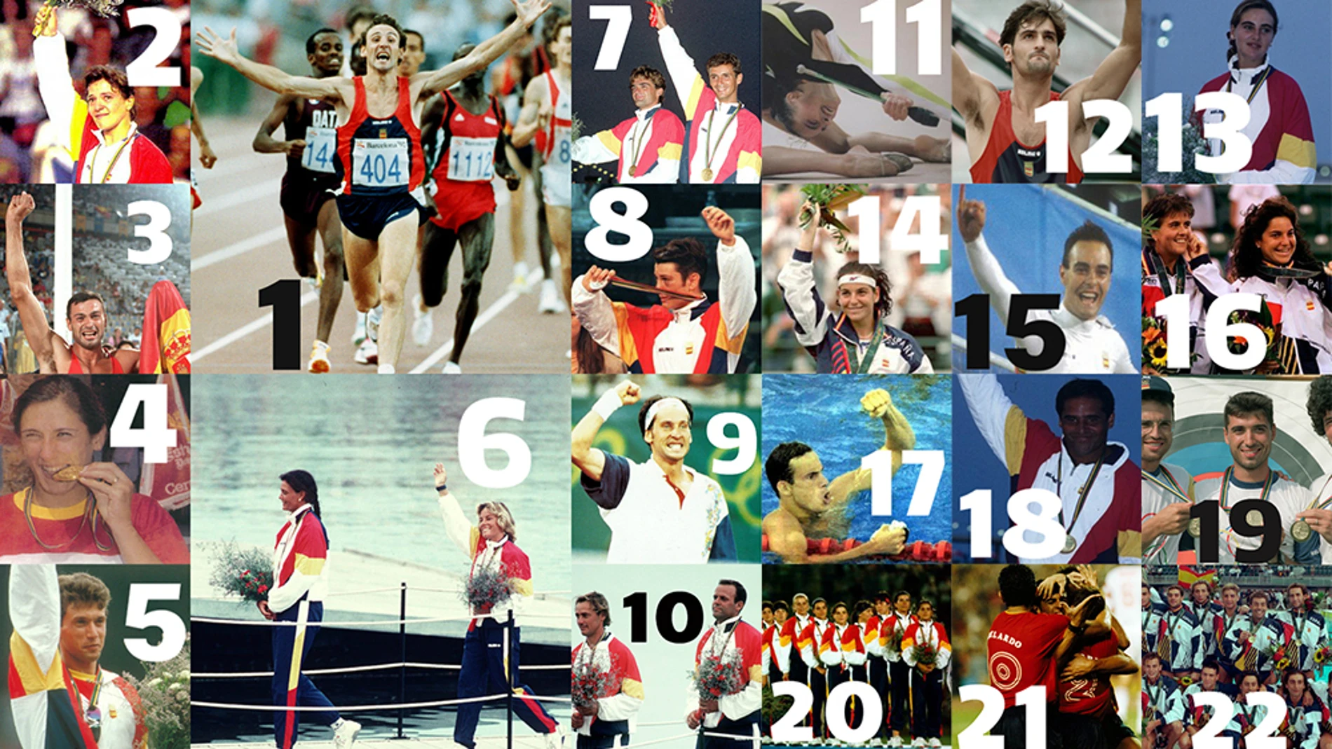 Los 22 medallistas españoles
