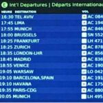 Fotografía del uno de los paneles del aeropuerto de Toronto/Twitter