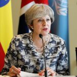 La primera ministra británica, Theresa May, ayer durante su discurso en la ONU