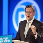 El presidente del PP y candidato a la Presidencia del Gobierno, Mariano Rajoy