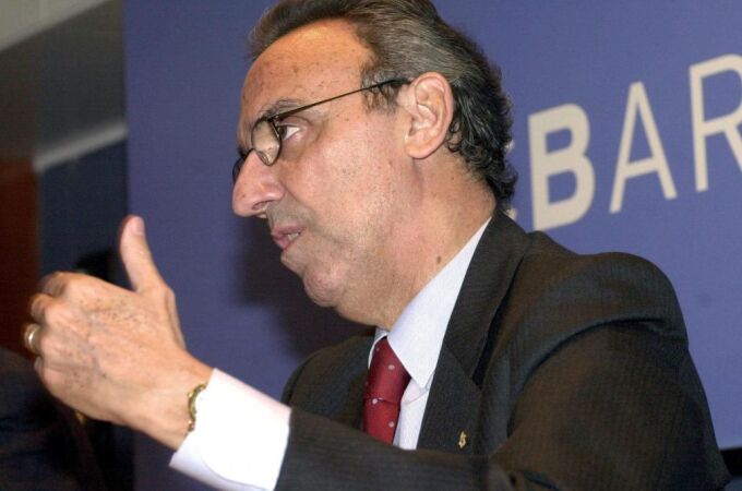El presidente del F.C, Barcelona,Joan Gaspart, en una imagen de archivo