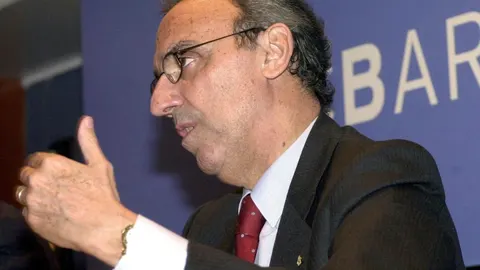 El presidente del F.C, Barcelona,Joan Gaspart, en una imagen de archivo