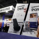 Un expositor de Samsung durante una conferencia celebrada la pasada semana en Las Vegas