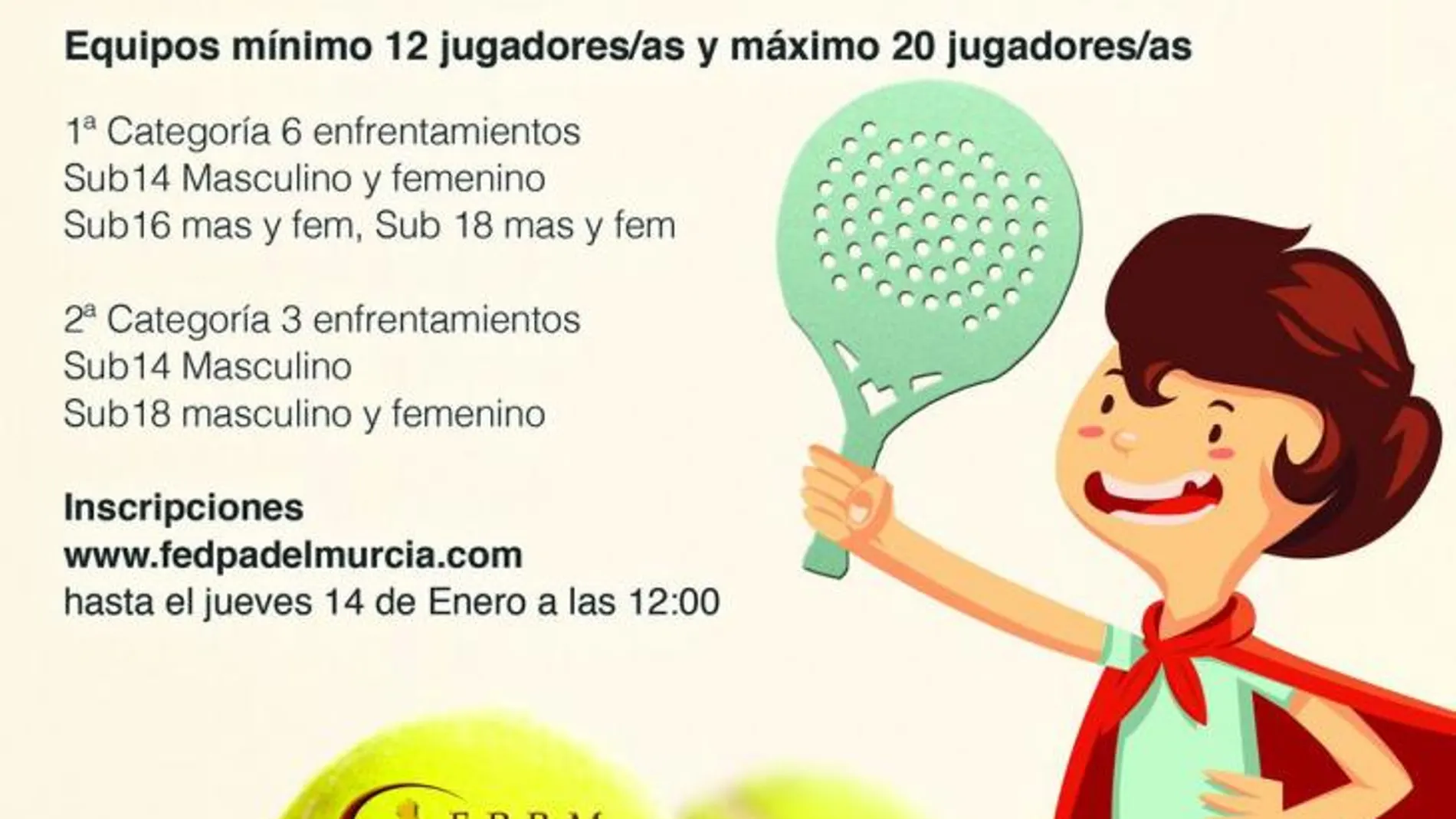 Cartel de la prueba