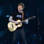 El cantante Ed Sheeran, durante una actuación en los premios Brit el pasado mes de febrero.