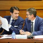 El consejero de Fomento y Medio Ambiente, Juan Carlos Suárez-Quiñones, preside la Mesa del Lobo celebrada en Valladolid