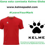 Sorteo kelme padel septiembre camiseta