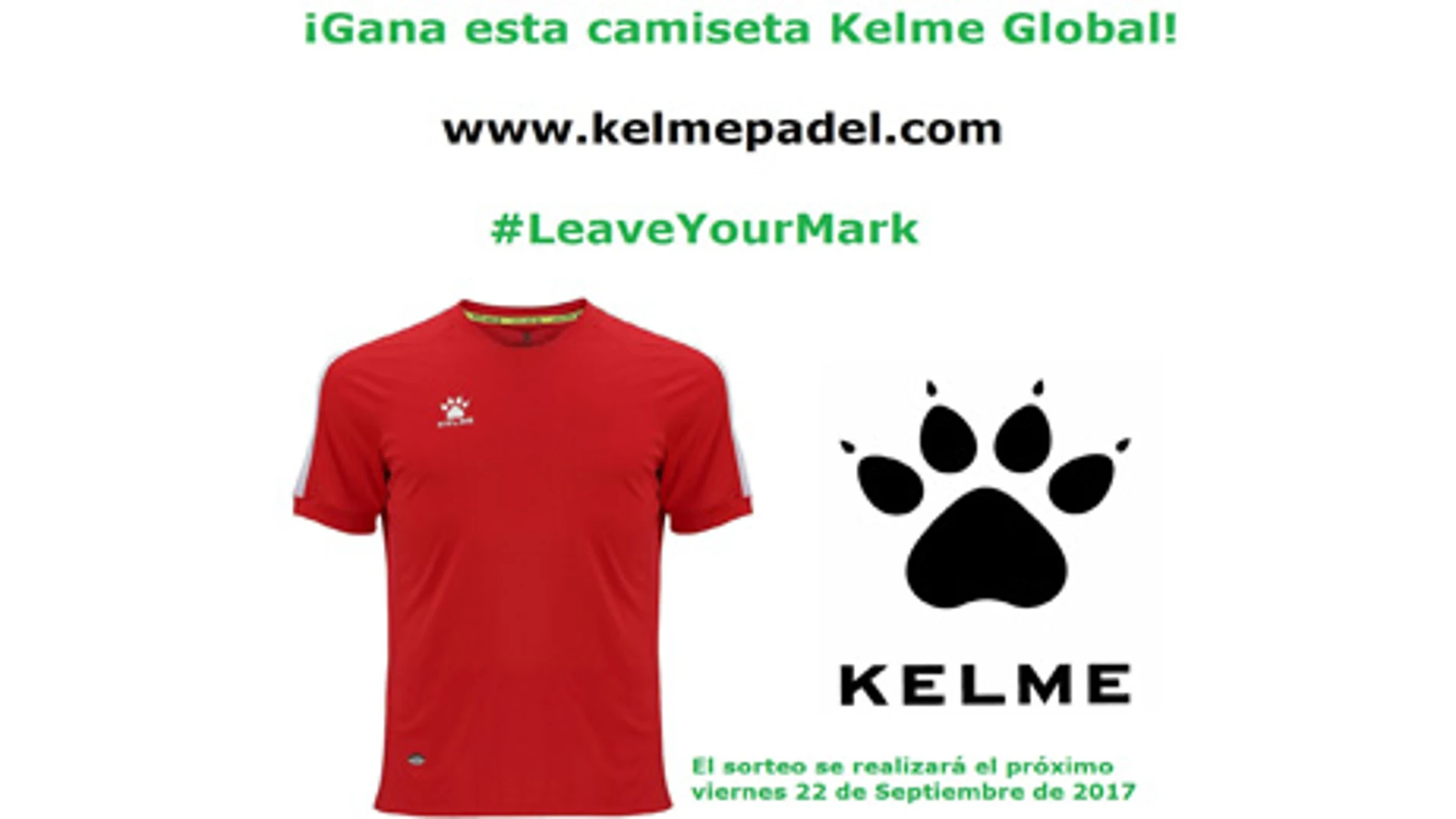 Sorteo kelme padel septiembre camiseta