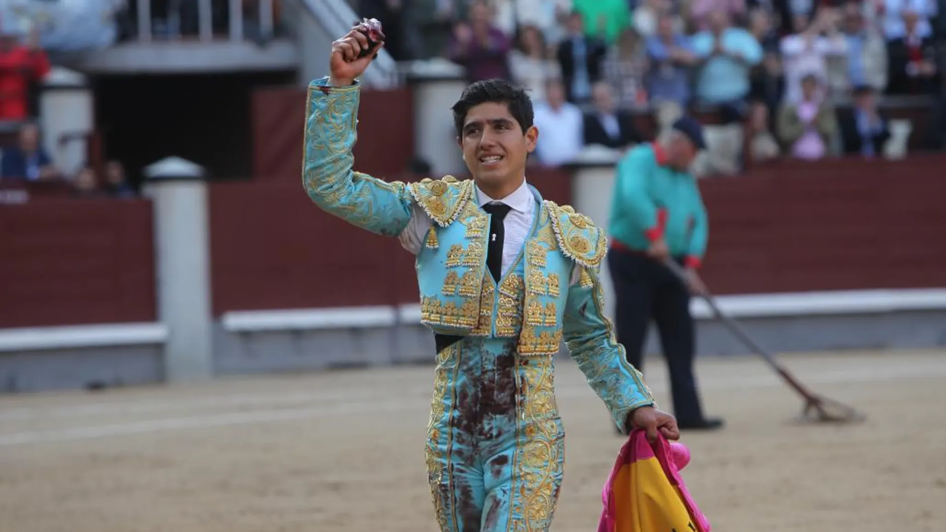 Luis David Adame el pasado 16 de mayo durante la Feria de San Isidro