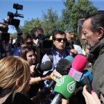 Julián Muñoz a su salida de la cárcel de Alhaurín de la Torre el pasado 1 de abril