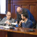 El presidente de JxSí, Jordi Turull y el portavoz, Roger Torrent