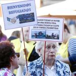 Manifestantes en la concentración de León