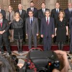 El actual Gobierno de la Generalitat de Cataluña, con Artur Mas al frente, posa al completo
